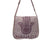 Brown Namaste/Hamsa Hemp/Cotton Crossbody Flap Bag