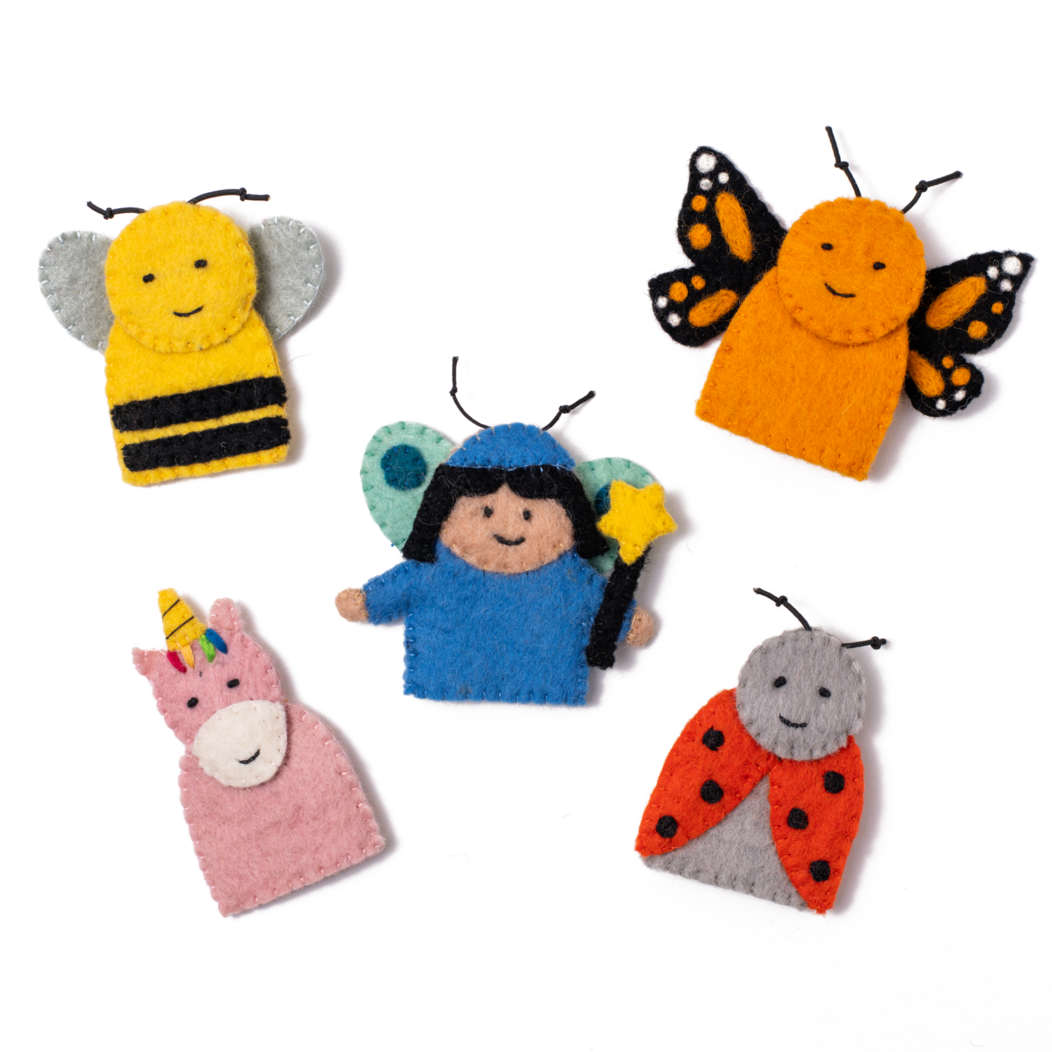 Felt Fairy Garden Finger Puppets - Assorted