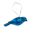 Blue Stained Glass/Wood Bluebird Ornament (5 L)