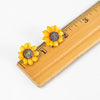 Gourd Painted Sunflower Earrings (2&quot; L)