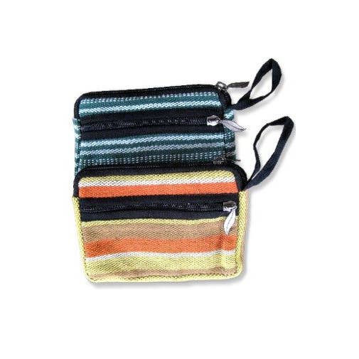 Woven Stripe Wrist Bag