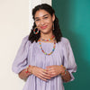 Kantha Square Dotted Long Necklace
