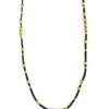 Black Cord Artillery Recycled Brass Choker Necklace