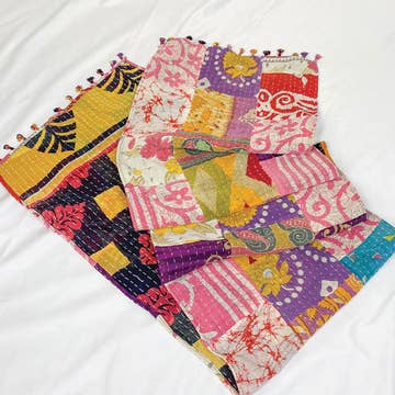 Kantha Tablerunner (70&quot; x 13&quot;)