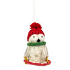 Sledding Owl Felt Ornament
