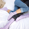 Purple Paw Print Save Dogs Socks, Small