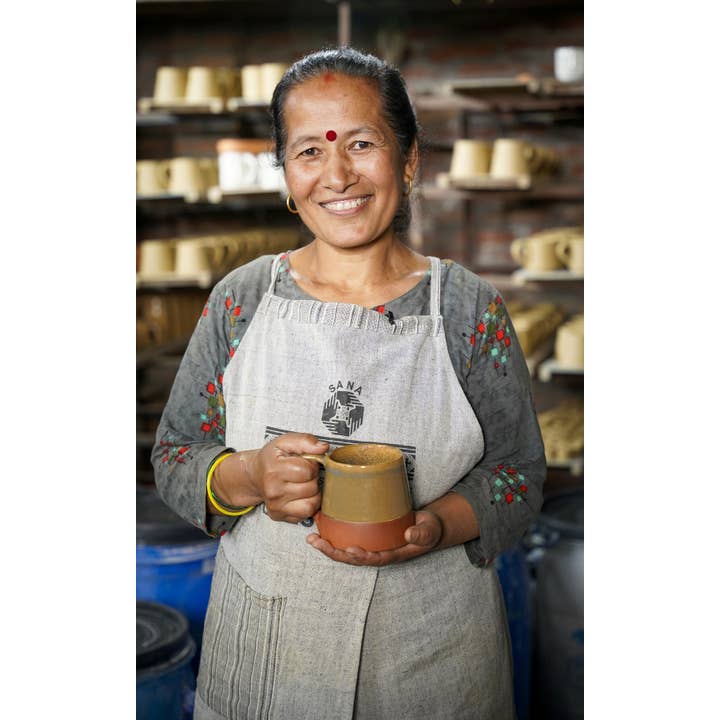 Blue/Brown Ombre Mug Ceramic 12oz (4&quot; D)