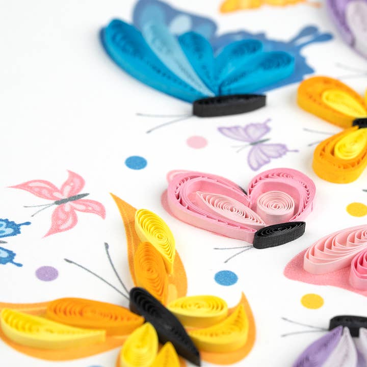 Quilled Butterfly Heart Card