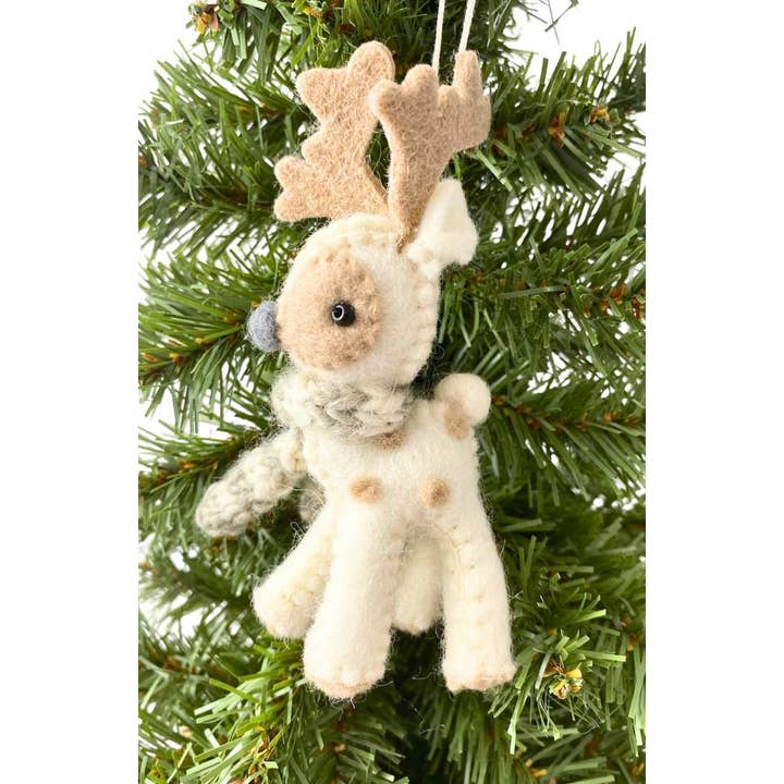 Felt Reindeer Ornament