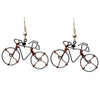 Wire Bicycle Earrings