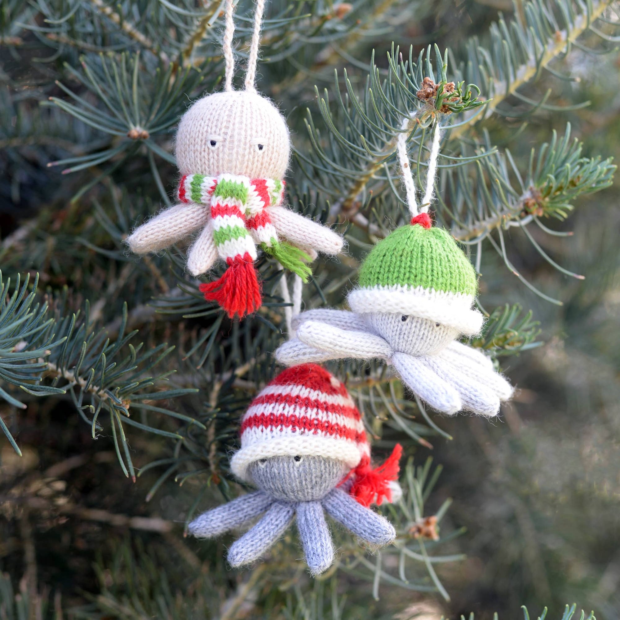 Handmade Octopus Knit Ornament – Fair Trade