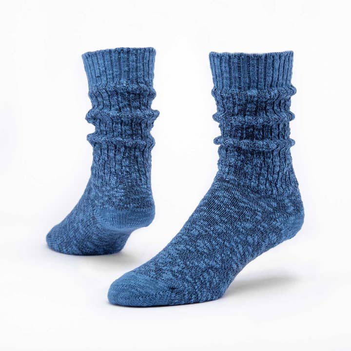 Navy Ragg Organic Cotton Socks, Medium (9-11)