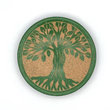 Painted Tree of Life Ceramic Dish - Assorted