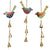 Painted Bird Recycled Metal Chime