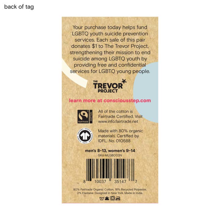 White/Rainbows Save LGBTQ Lives Footie Socks