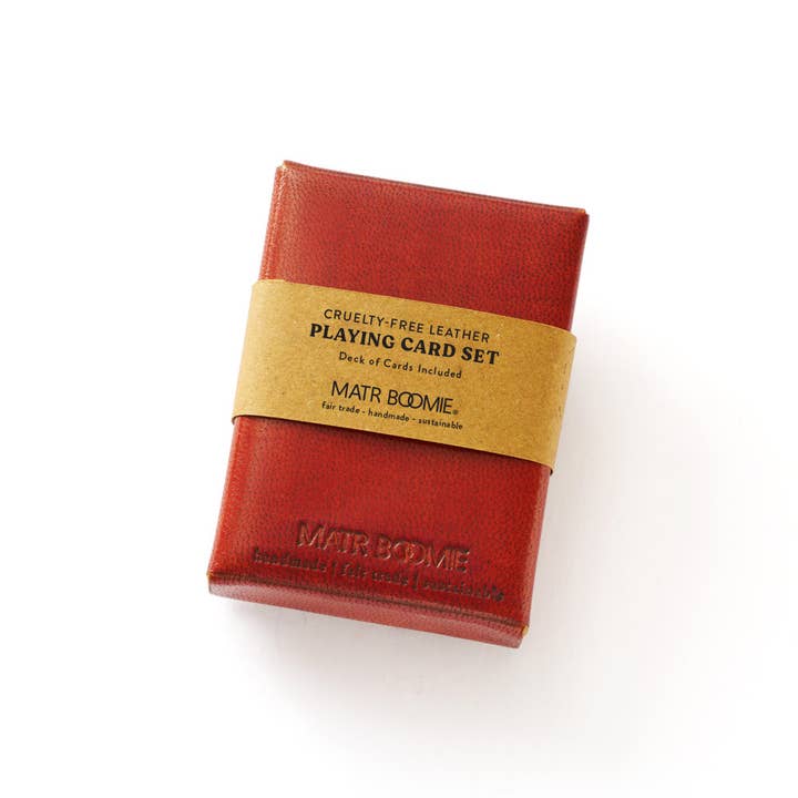 Embossed Leather Case/Playing Cards