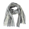 Open Weave Mint &amp; Blue Striped Viscose Scarf (70&quot; x 29&quot;)
