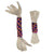 Purple/Green Hemp & Wool Rope Twist Dog Toy