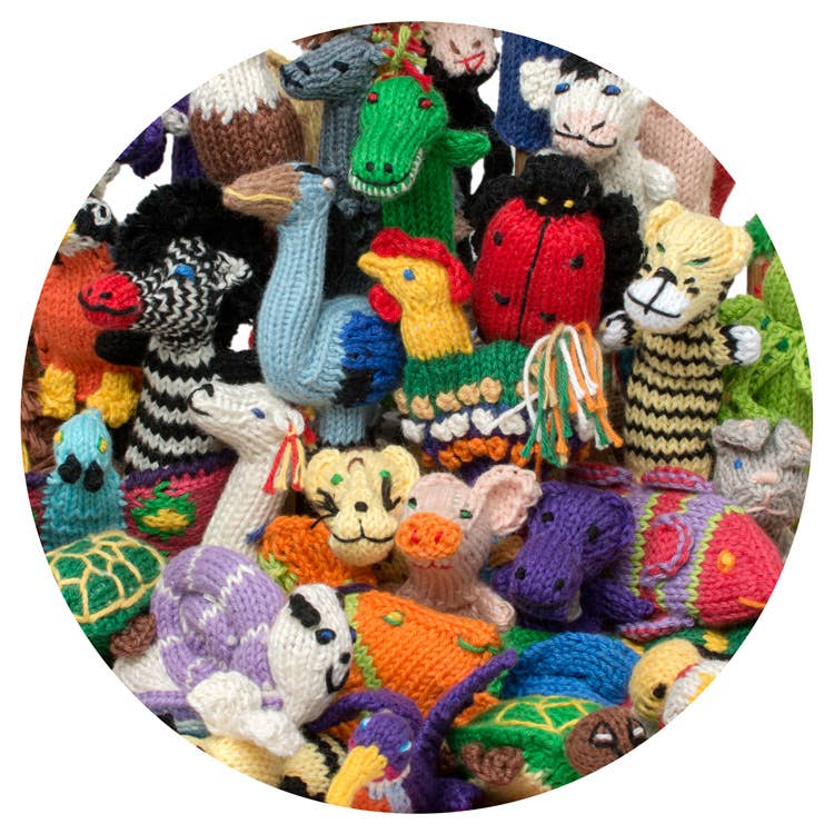 Organic Cotton Assorted Finger Puppet