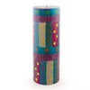 Blue Moon Handpainted Pillar Candle (4&quot; H)