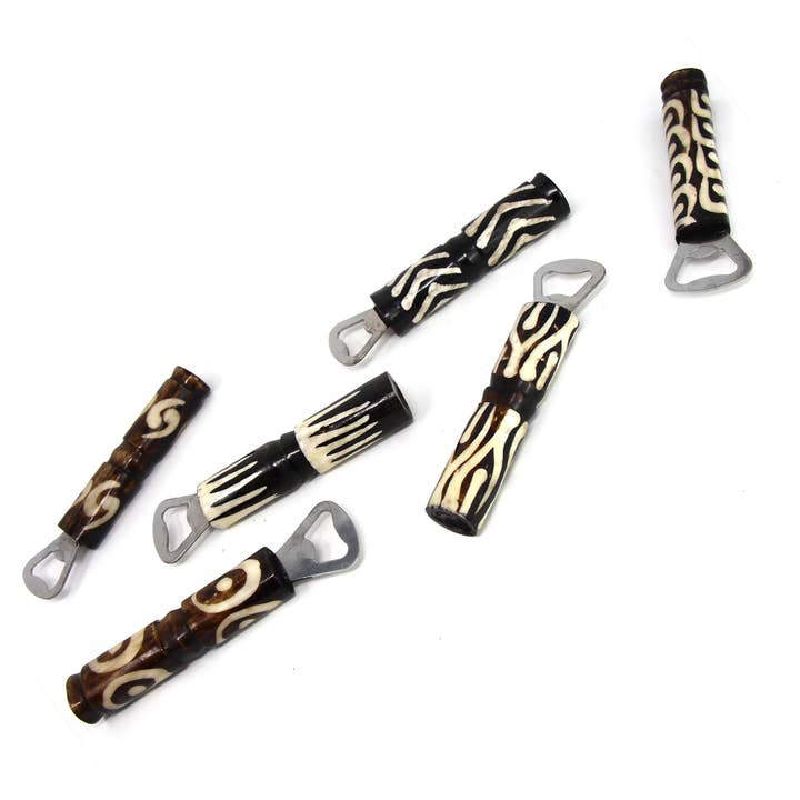 Carved Bone Bottle Opener - Assorted