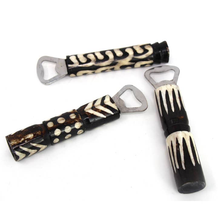 Carved Bone Bottle Opener - Assorted