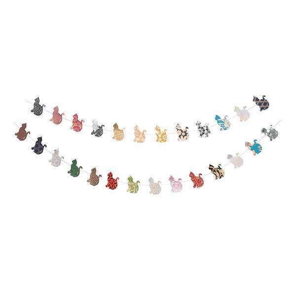 Cat Garland - Recycled Paper (84" L)