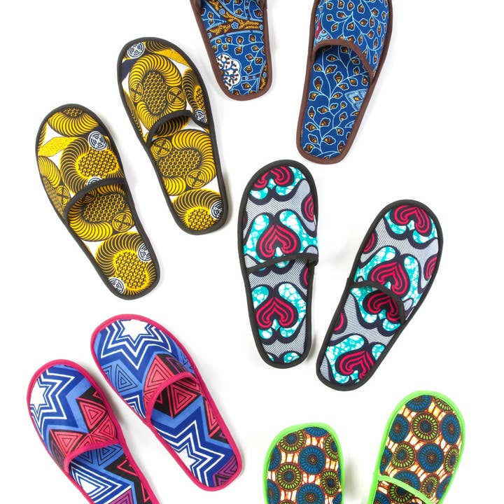 Ankara Cloth Slipper (Extra Large) - Assorted