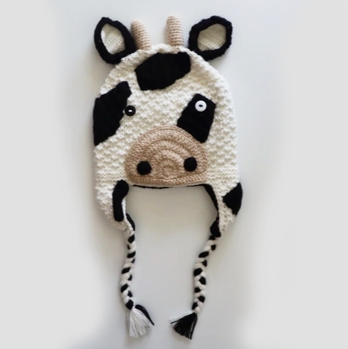 Adult Fleece-Lined Alpaca Blend Animal Hat