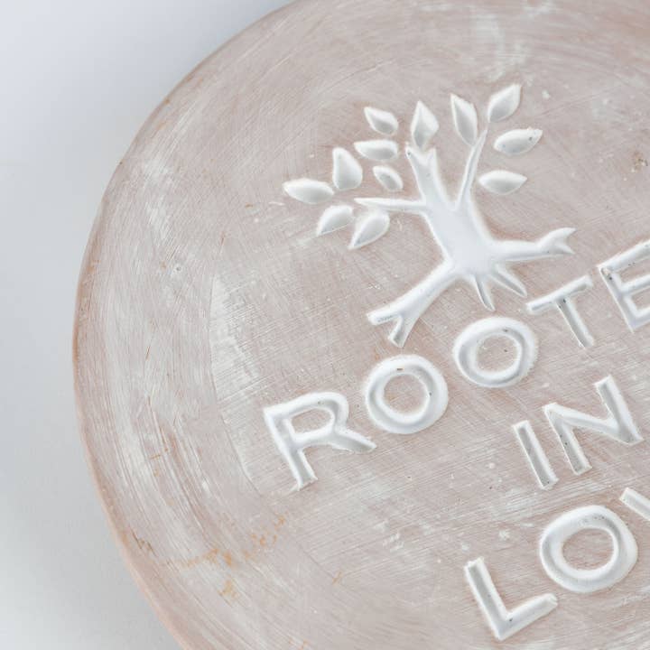 Rooted In Love Garden Plaque (8.5&quot; D)