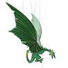 Green Handpainted Dragon Mobile (6&quot; H)