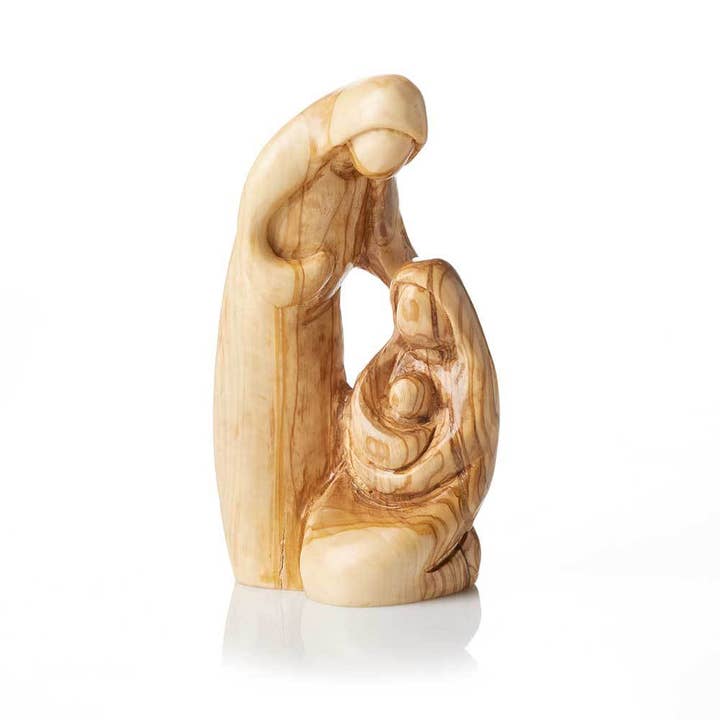 Nativity Olive Wood Holy Family 1 PC (6" H)