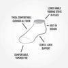 Grey Blossom Organic Cotton Footie Socks (9-11)