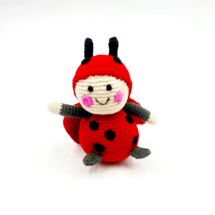 Lady Bug Rattle Crochet