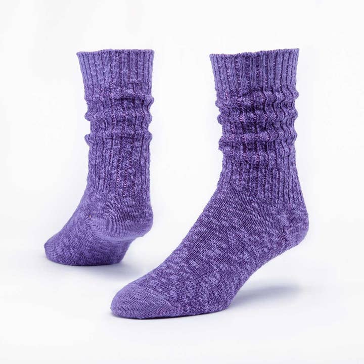 Purple Ragg Organic Cotton Socks (10-13)