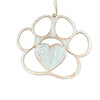Wooden Dog Paw Ornament