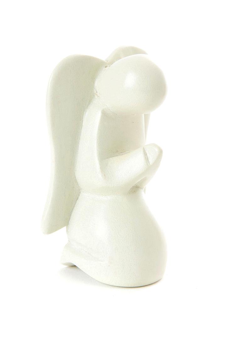 Praying Kisii Stone Angel (2.5&quot; H) - Natural