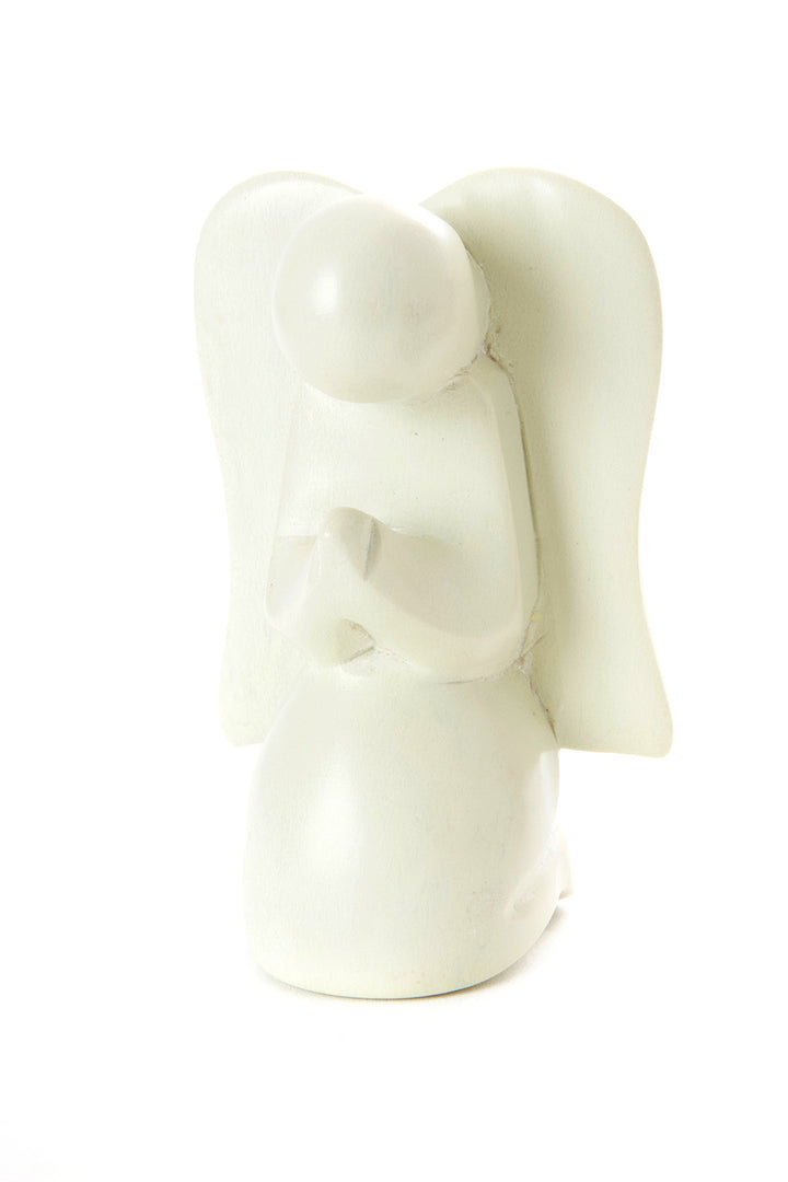 Praying Kisii Stone Angel (2.5&quot; H) - Natural