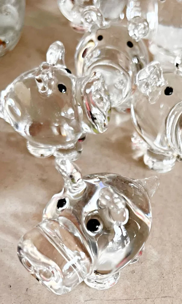 Blown Glass Pig