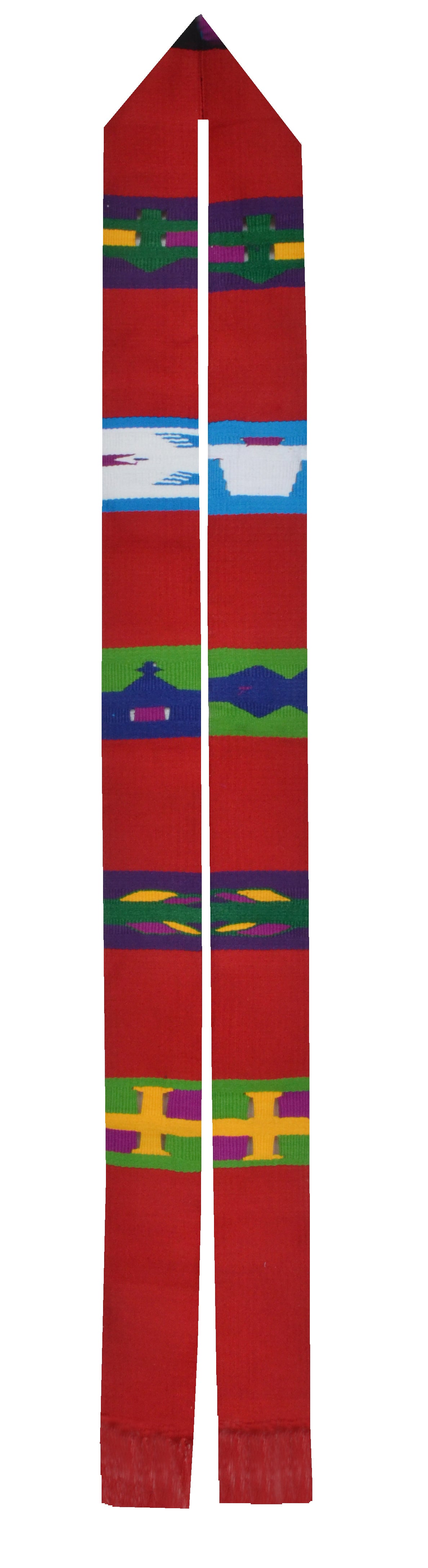 Red Atitlan Clerical Stole
