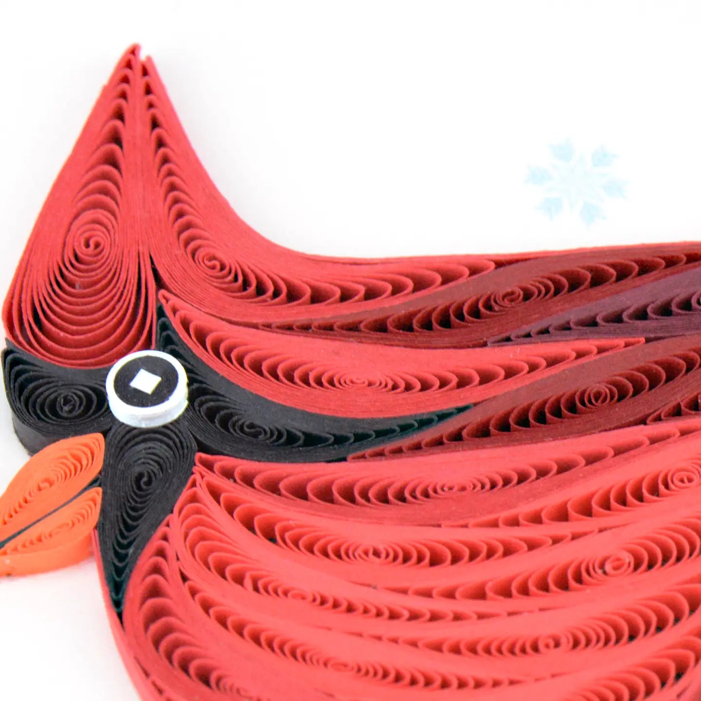 Snowy Cardinal Quilled Card