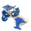 Nautical Shark, Whale &amp; Seahorse Felt Napkin Rings, Set of 4