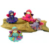 Hand Felted Colorful Flower Fairies - Set of 4 - Global Groove