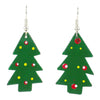Set of 10 Painted Tin Christmas Tree Earrings -Creative Alternatives