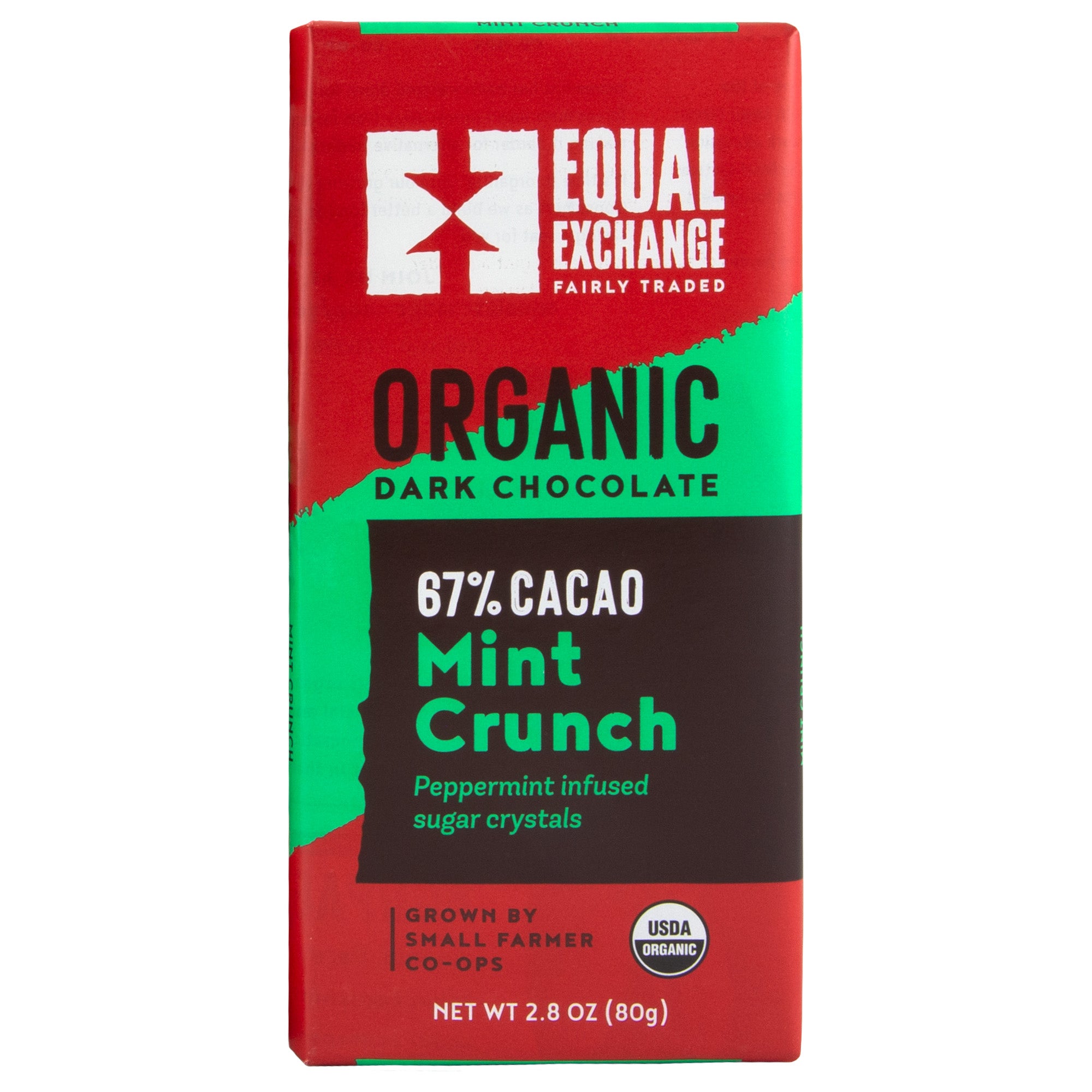 Mint Crunch Organic Dark Chocolate - Equal Exchange - 2.8 oz