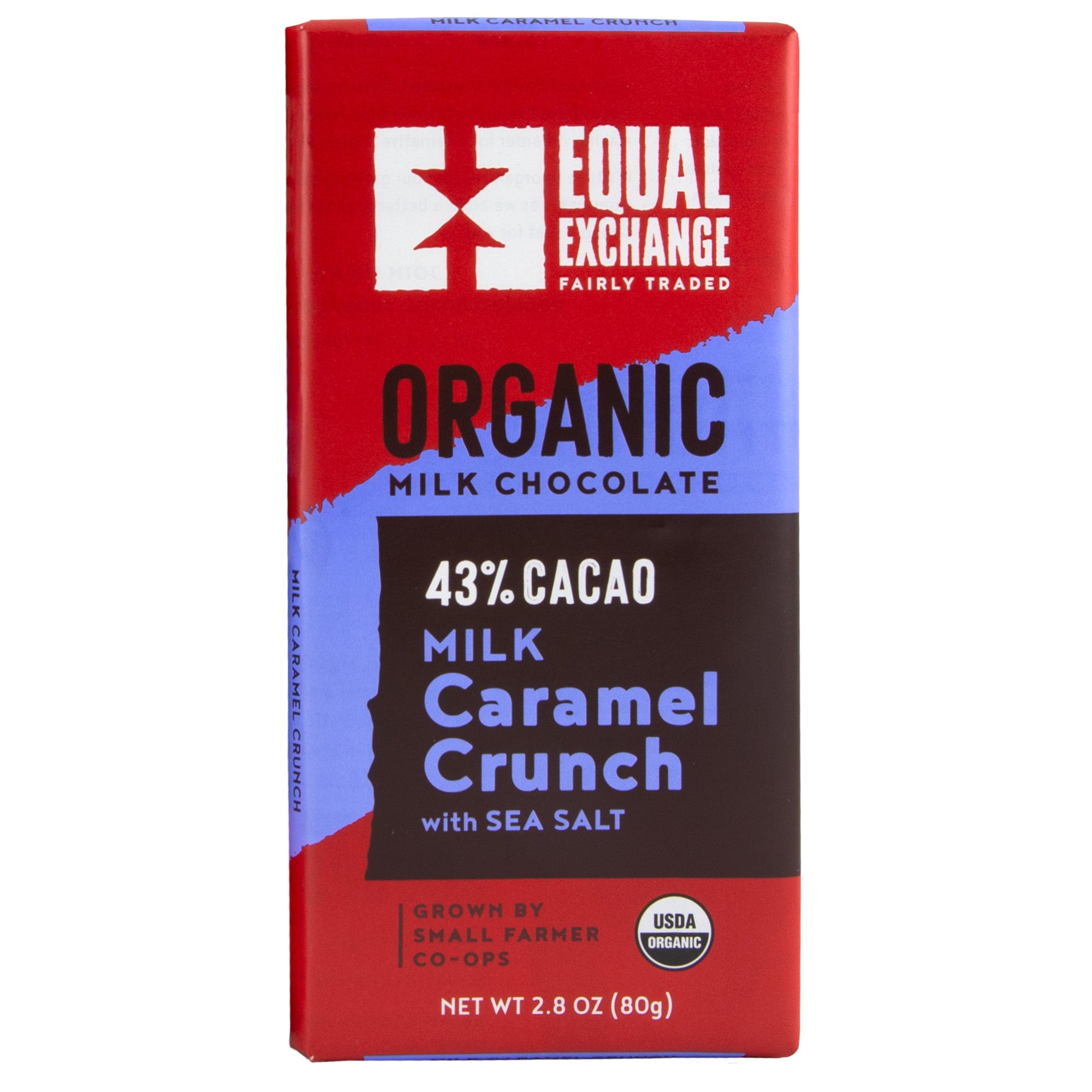 Caramel Crunch Organic Milk Chocolate - Equal Exchange - 2.8 oz