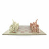 Hand Carved Soapstone Maasai Chess Set - 14&quot; Board - Smolart