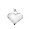Corazon Blanco White Heart Pendant with Chain