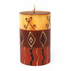 Single Boxed Hand-Painted Pillar Candle - Bongazi Design - Nobunto