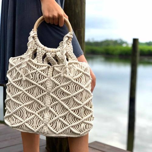 Buy Textile and Beyond latest boho stylish macrame women handmade fancy  sling beach tote bags trendy shoulder purse for ladies girls college office  shopping travel birthday gifts for sister mother at Amazon.in
